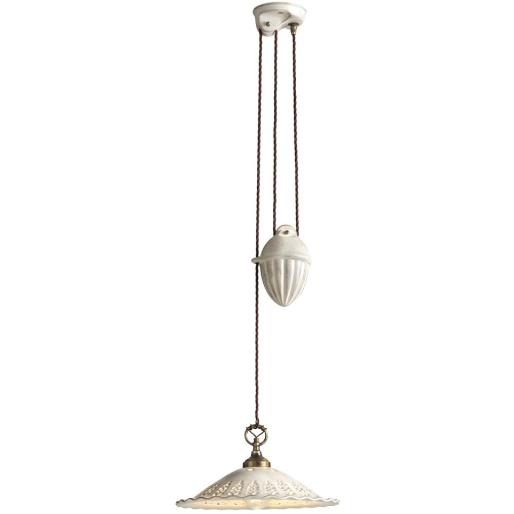 country mediteransky balansujuci zavesny luster lampa stylovy keramicky klasicky antikovany biely lampovy zavesny luster vintage country jedalen kuchyna osvetlenie vidiecky provensalsky porcelanova dierkovana cipkovana.jpg